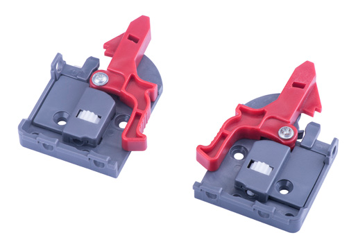 Red and gray locking device