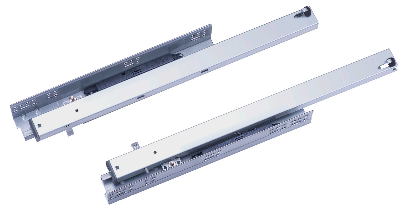 Synchronized push-open undermount drawer slide
